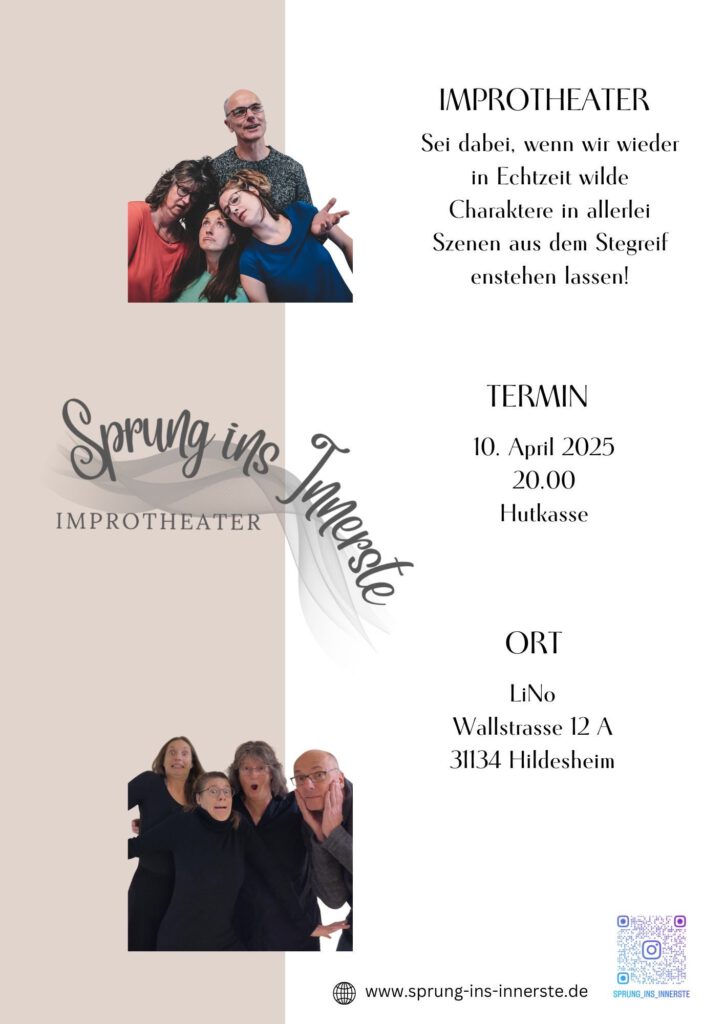 Plakat mit Infos zur Show